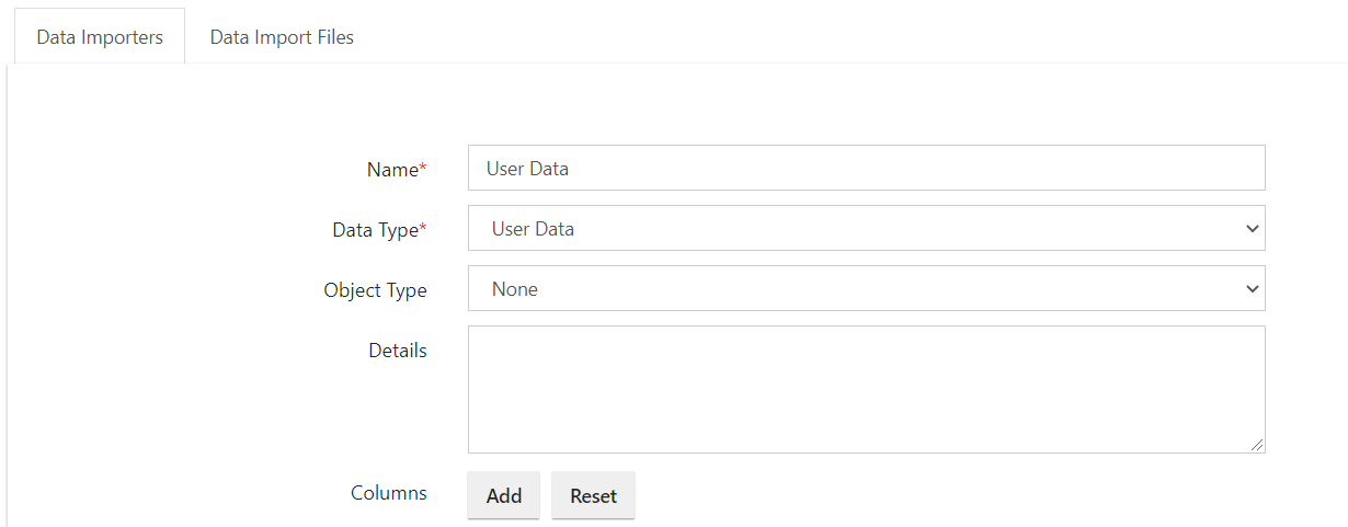 How to Create a User Data Importer