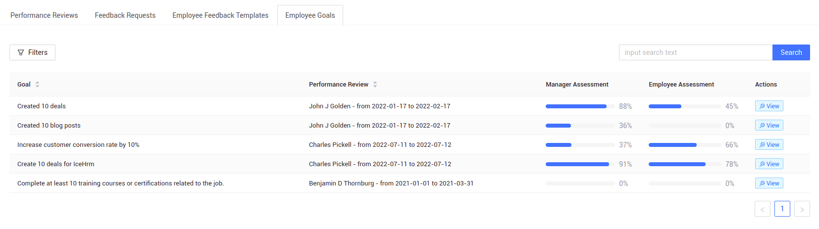 Understanding Employee Goals in IceHrm