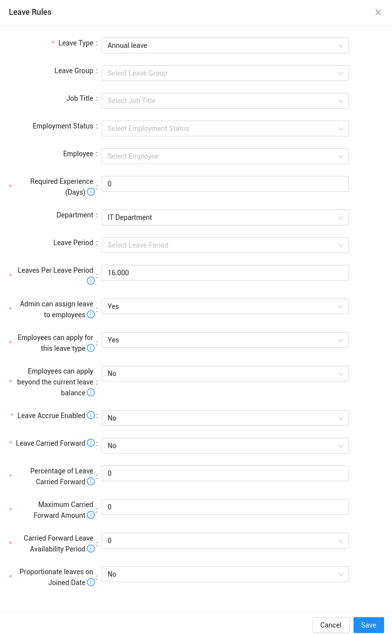 Understanding Leave Rules in IceHrm