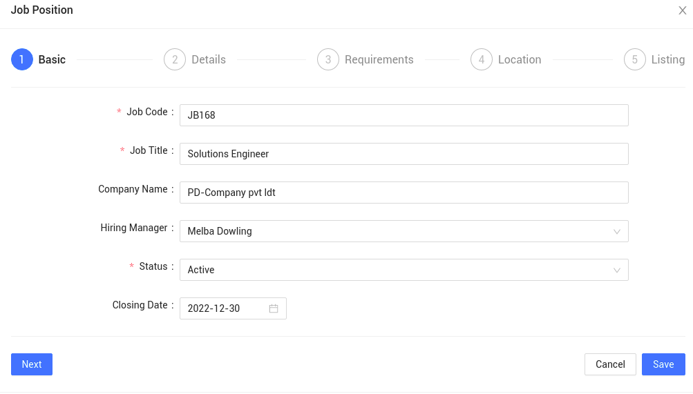 Creating A Job Post in IceHrm