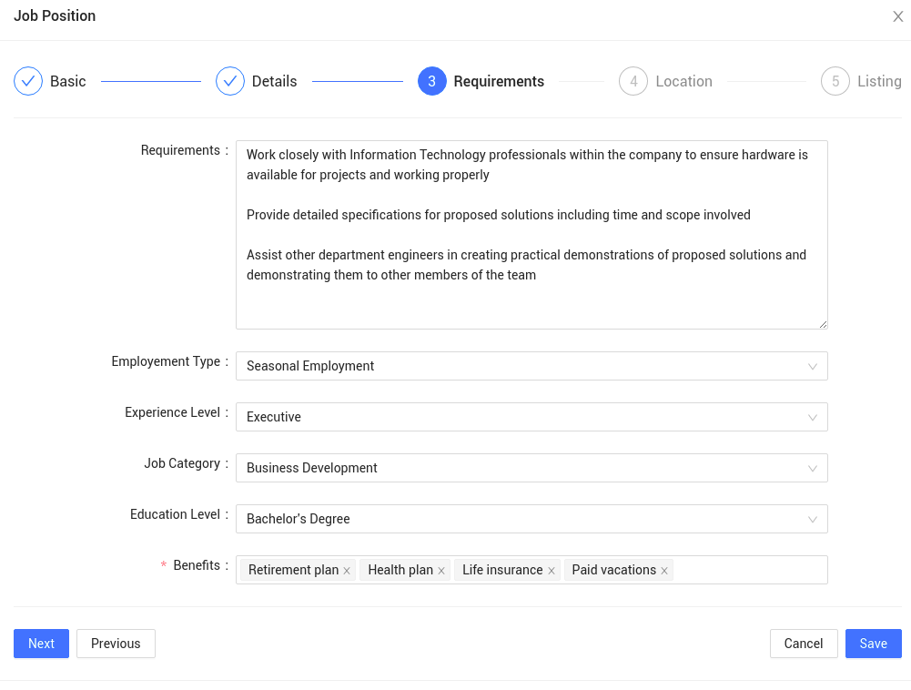 Creating A Job Post in IceHrm