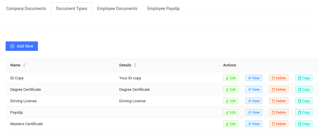Adding Employee Documents in IceHrm