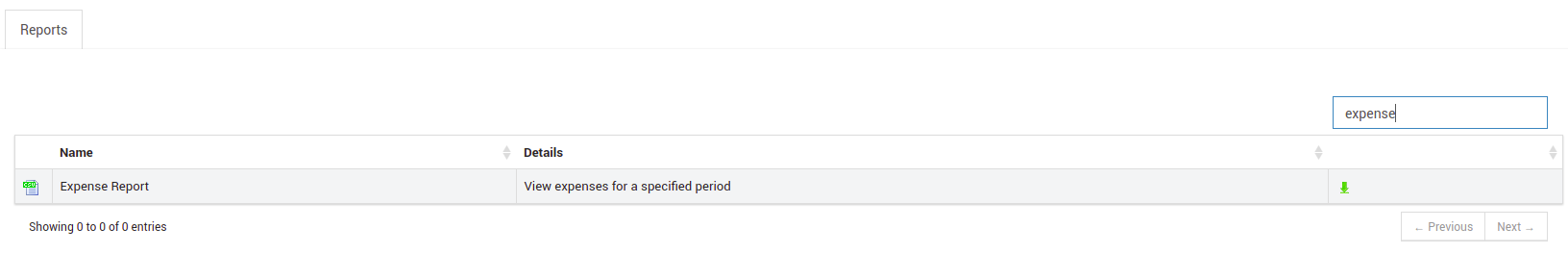 Generating an Expense Report in IceHrm