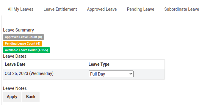 Managing Leave As An Employee