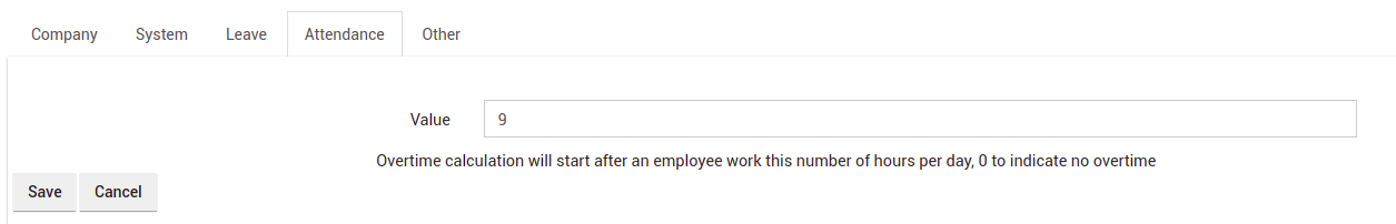 Changing Overtime Start Hour in IceHrm