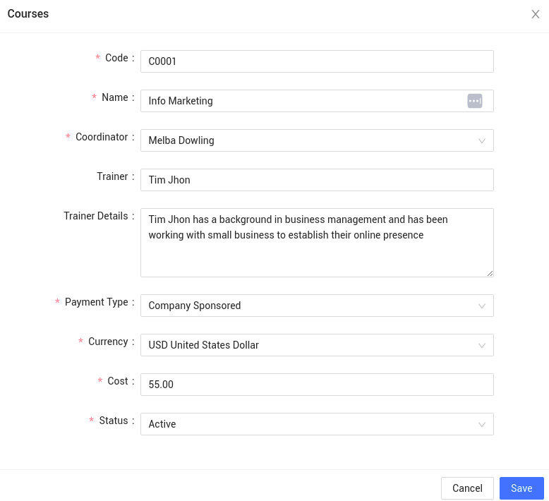 How to Assign Training in IceHrm