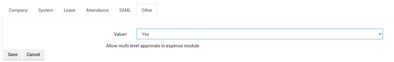 How to enable multilevel approval for an employee expense?